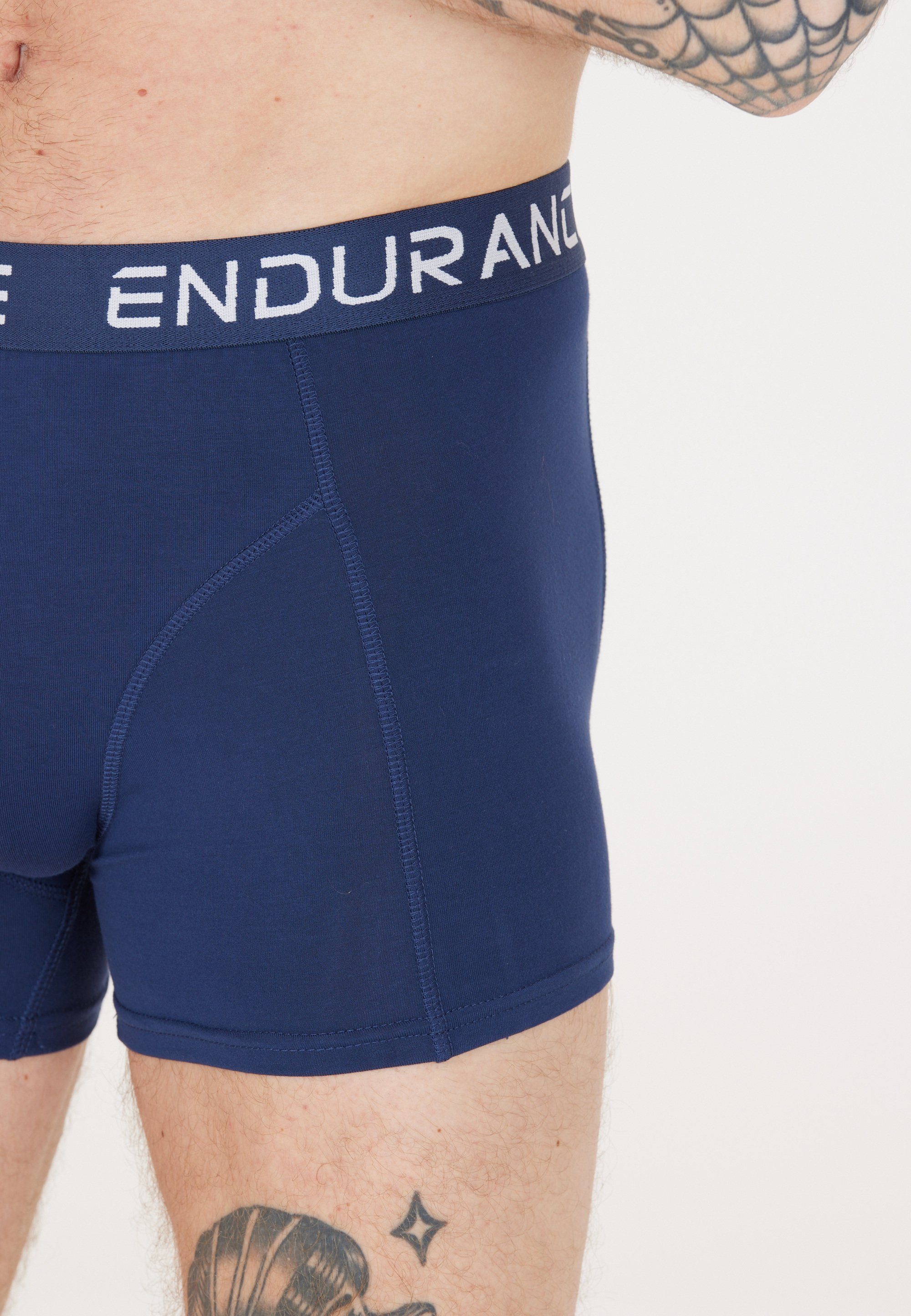 Boxershorts dunkelblau atmungsaktivem aus Material Brighton ENDURANCE (1-St)