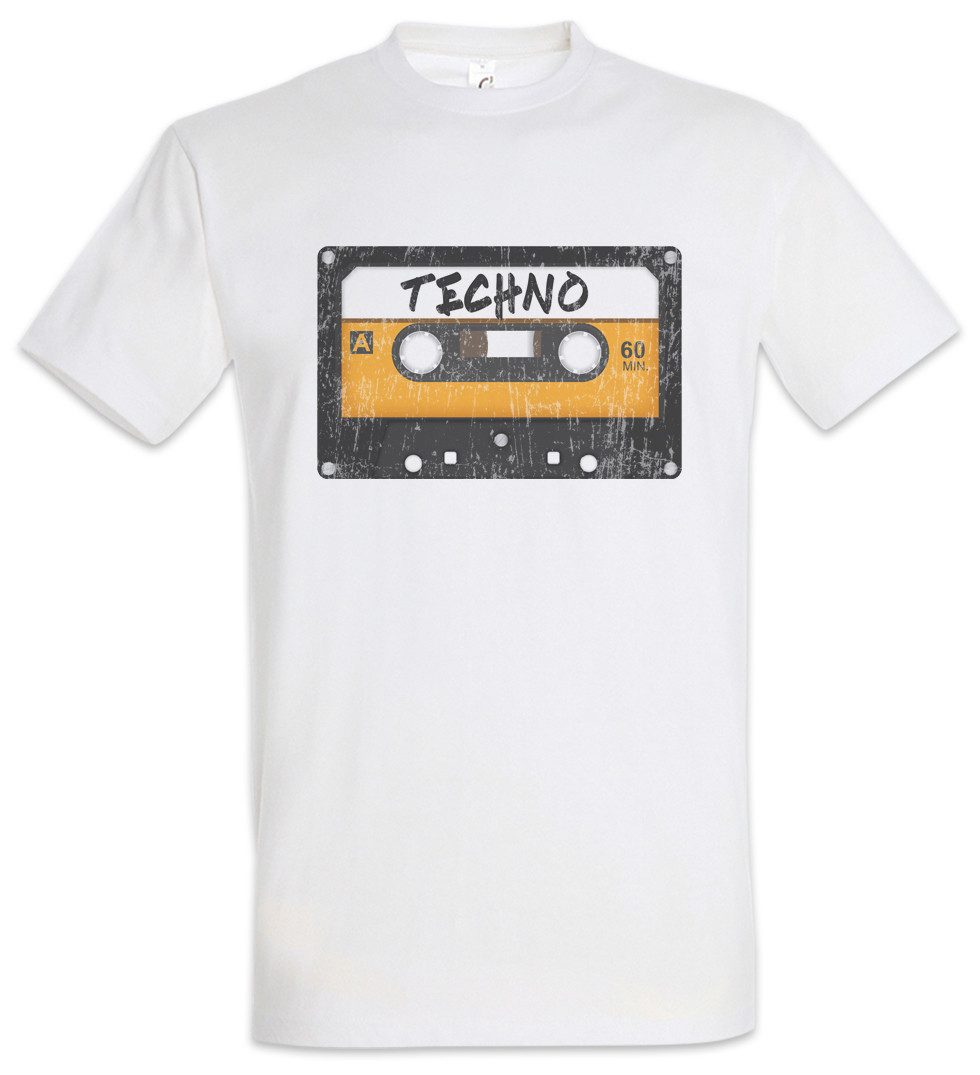Urban Backwoods Print-Shirt Tape Techno Herren T-Shirt Kassette Cassette MC Mixtape Wave DJ 90s (1-tlg) Audio Retro Music Electro