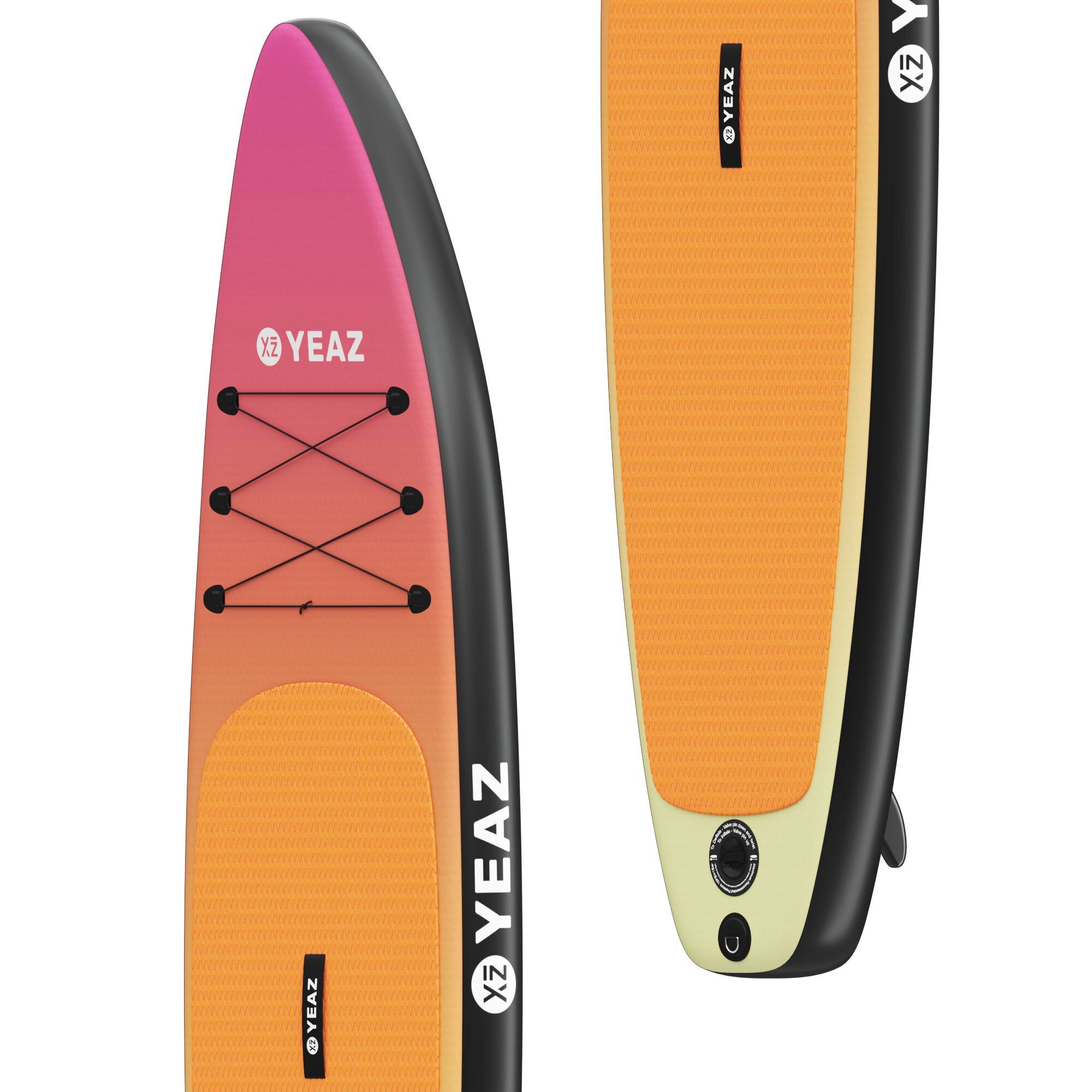 YEAZ Inflatable SUP-Board PARADISE BEACH - EXOTRACE - SET SUP Board und Kit, Inflatable SUP Board, (Set), inkl. Zubehör wie Paddel, Handpumpe und Rucksack
