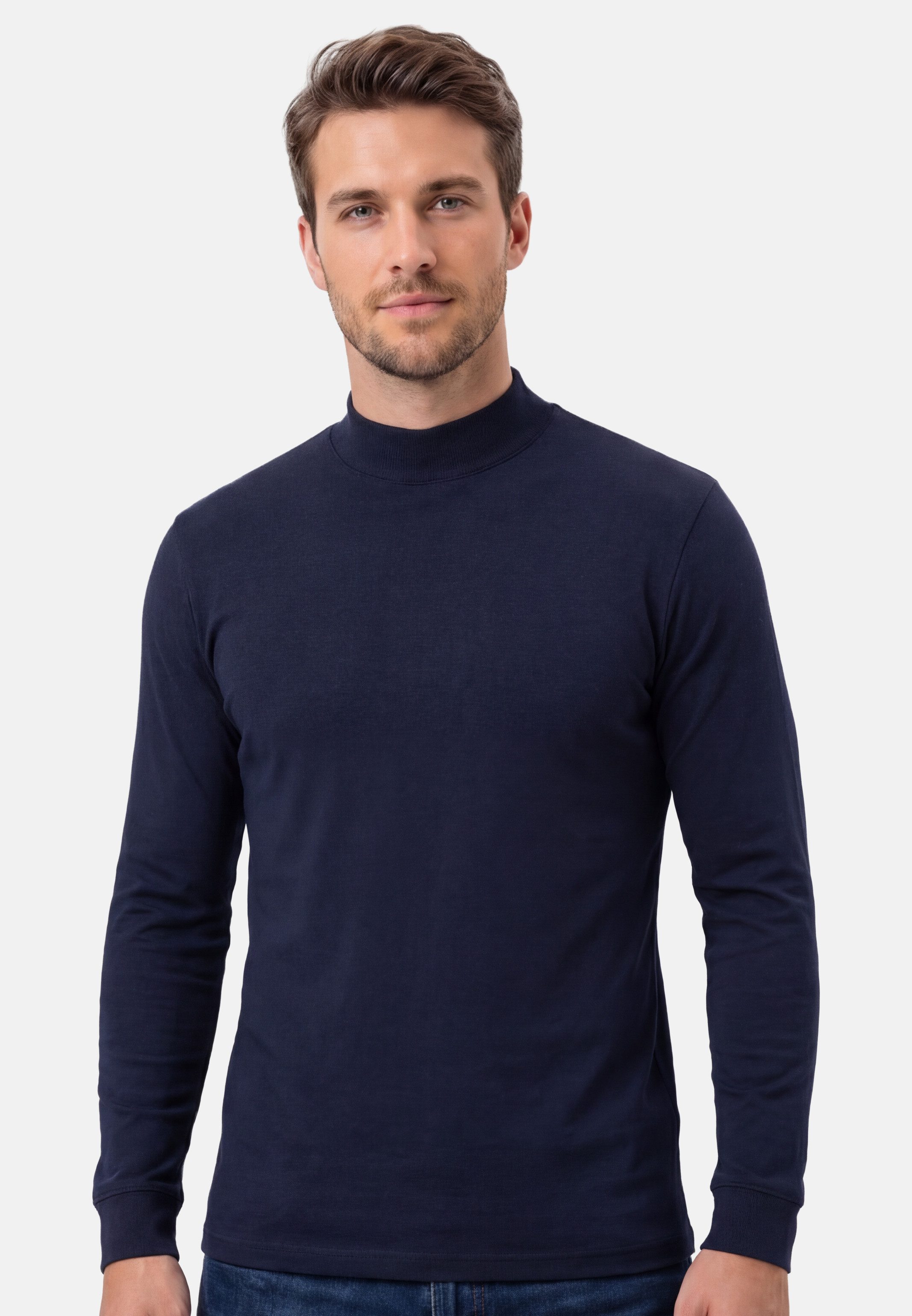 RAGMAN Langarmshirt 3er Pack Basic (Spar-Set, 3-tlg) Langarmshirt - Baumwolle - Atmungsaktiv