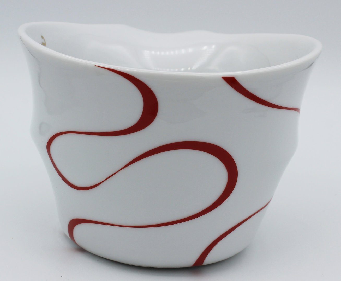 Colani Tasse Jumbotasse große XXL Tasse Becher Kaffeetasse Porzellan Loop Rot 450ml, 1-tlg., Porzellan, im Geschenkkarton, Colani Schriftzug