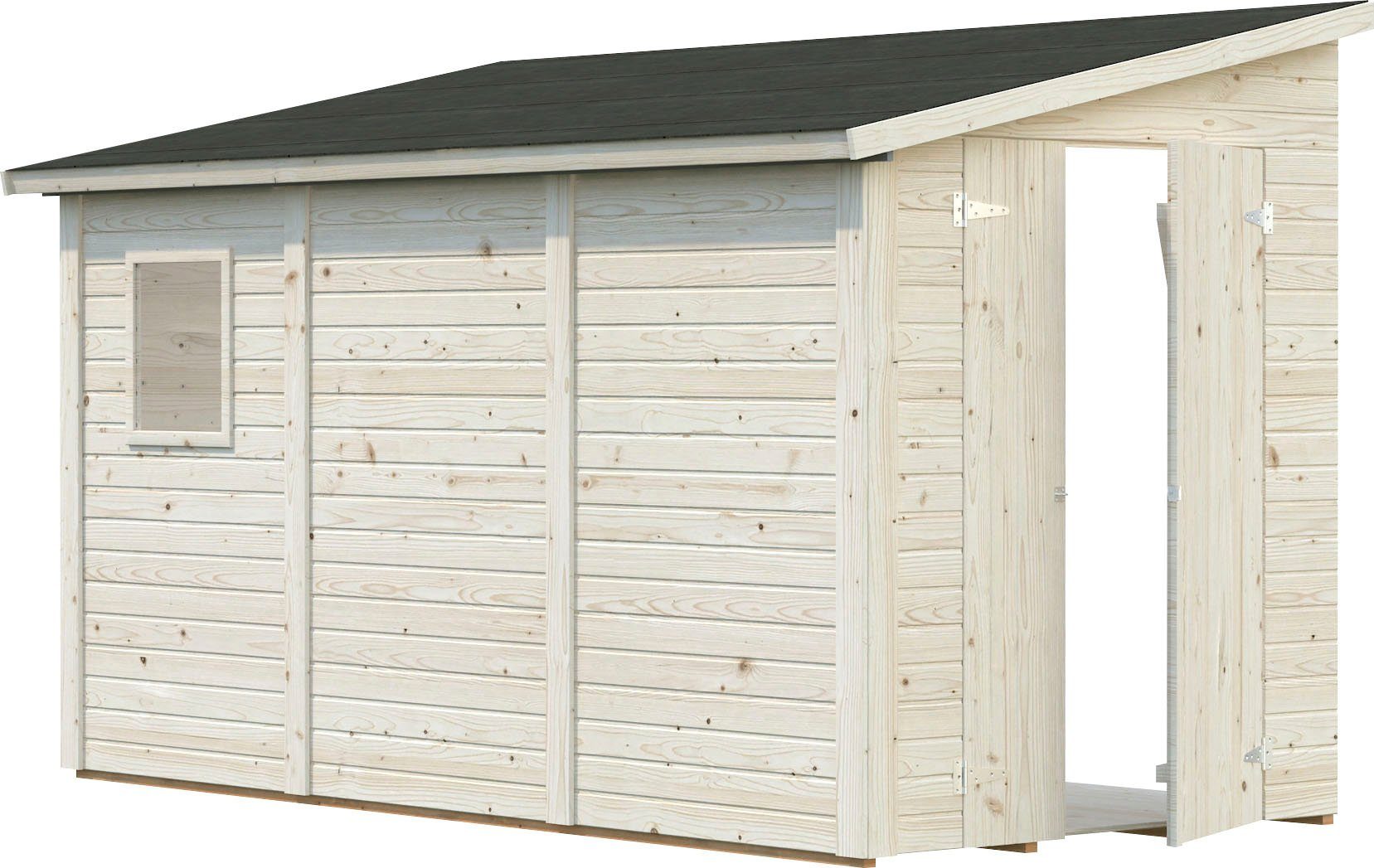 Palmako Gerätehaus Mia, BxT: 354x178 cm, transparent