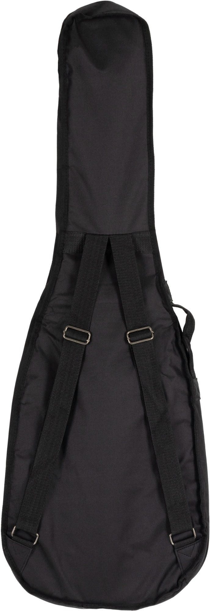McGrey Gitarrentasche EGEB-1222BK E-Gitarrentasche Schwarz - Preiswerte Tasche für E-Gitarre (Nylon Tasche mit weicher Polsterung, inkl. Fronttasche für Noten/Zubehör), Mit 2 verstellbaren Rucksackgurten und Fronttasche