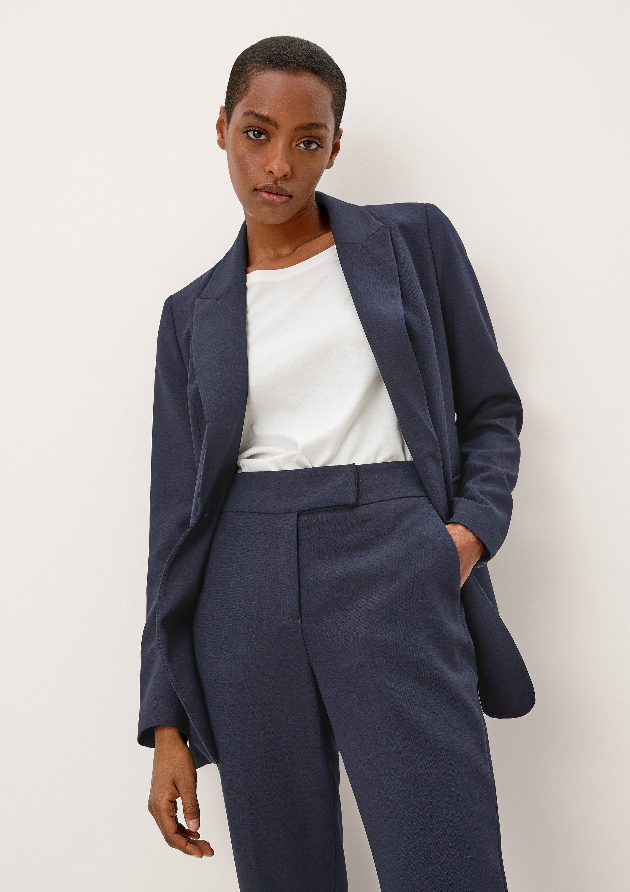 s.Oliver Jackenblazer Indoor-Blazer Longblazer aus Viskosemix günstig online kaufen