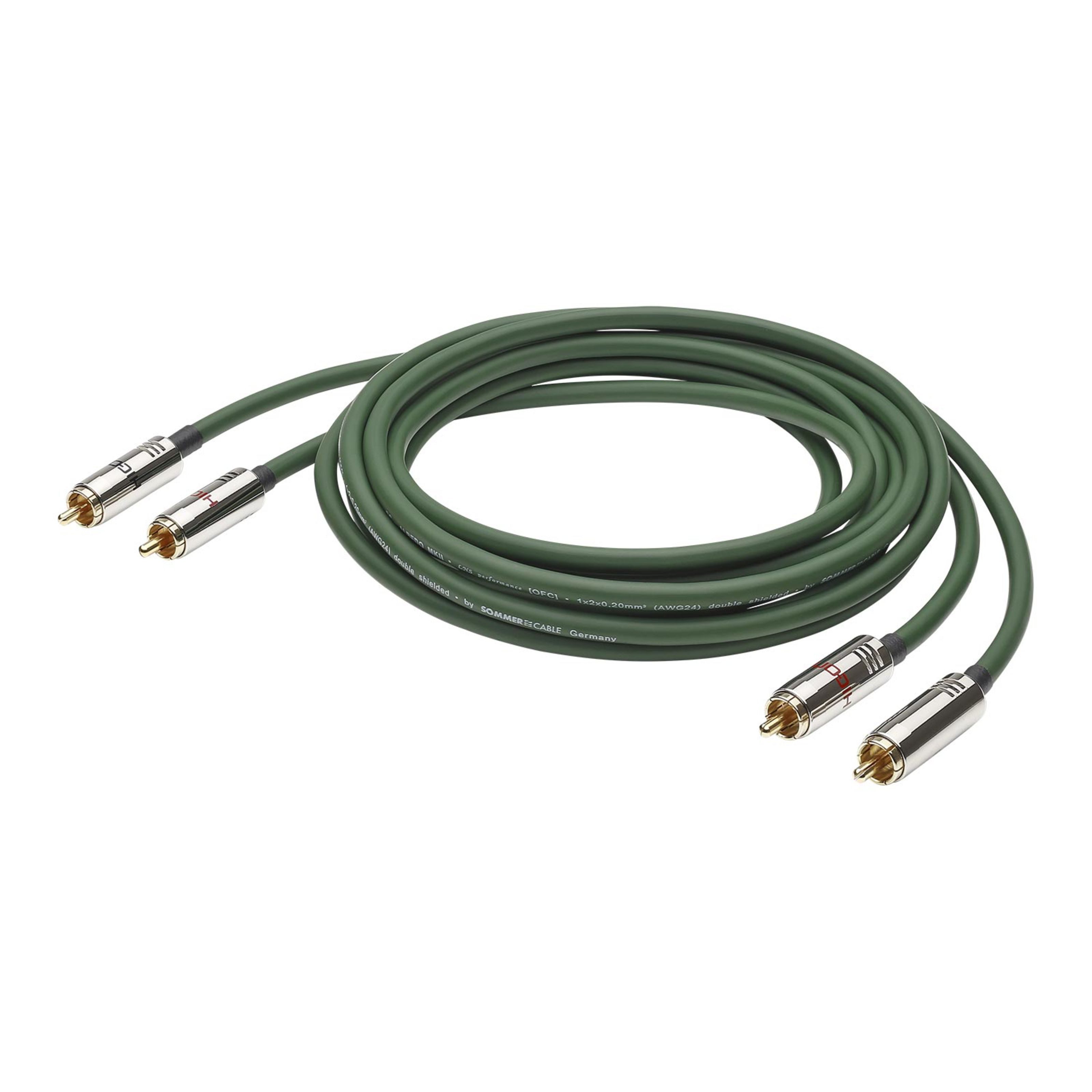 Sommer Cable Audio-Kabel, Albedo 2x 1m Cinch/Cinch - Audiokabel