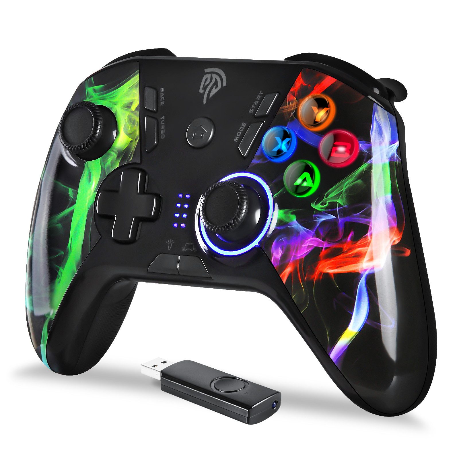 Kabelloser PC-Controller, 2.4G Wireless Controller Gamepad, Controller