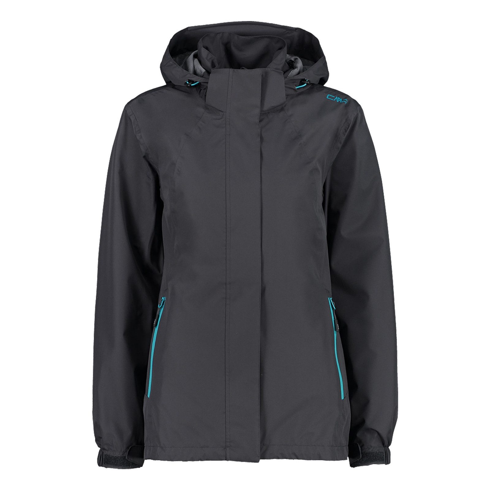 CMP Regenjacke Woman Jacket Zip Hood with Ventilation mit abnehmbarer Kapuze