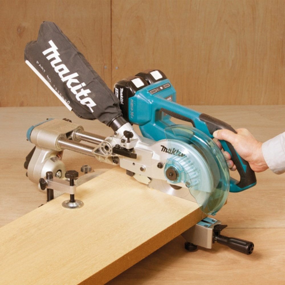Makita Akku-Kapp-Gehrungssäge, Und Gehrungssäge 2 x 18V, DLS714NZ, 190 mm, Ohne Akku - im Karton