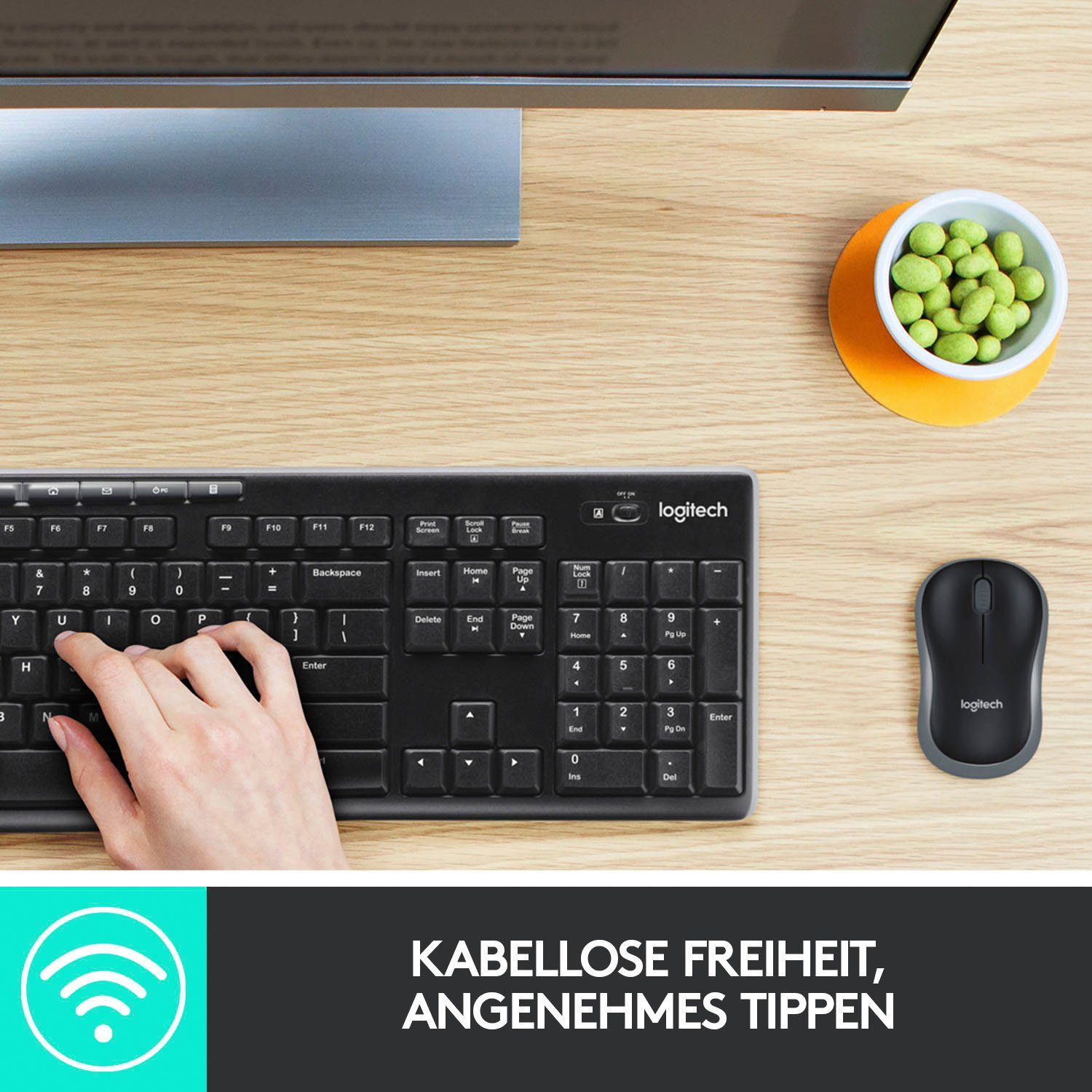 MK270 Wireless und Maus-Set Tastatur- Combo Logitech