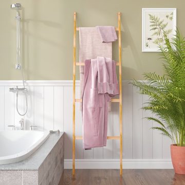 LOCOBAMBOO Handtuchleiter Handtuchleiter Handtuchständer Handtuchhalter Handtuch Regal Holz