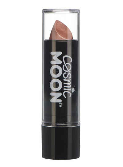 Smiffys Lippenstift Cosmic Moon Metallic Lippenstift roségold, Metallisch schimmernder Lippenstift für einen aufregenden Look zu Fas