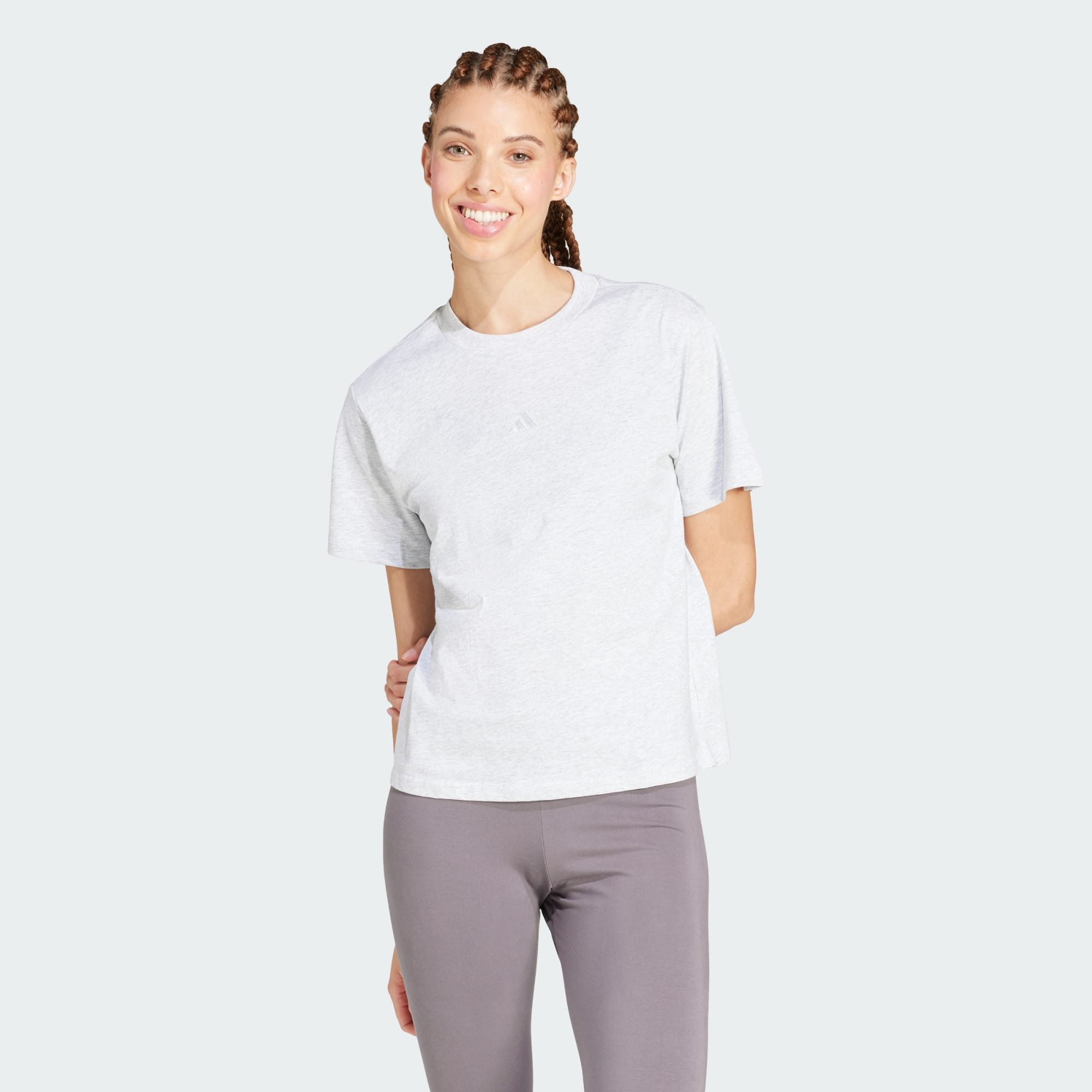 adidas Sportswear Trainingsshirt ESSENTIALS BAUMWOLL-T-SHIRT, KLEINES LOGO (1-tlg)