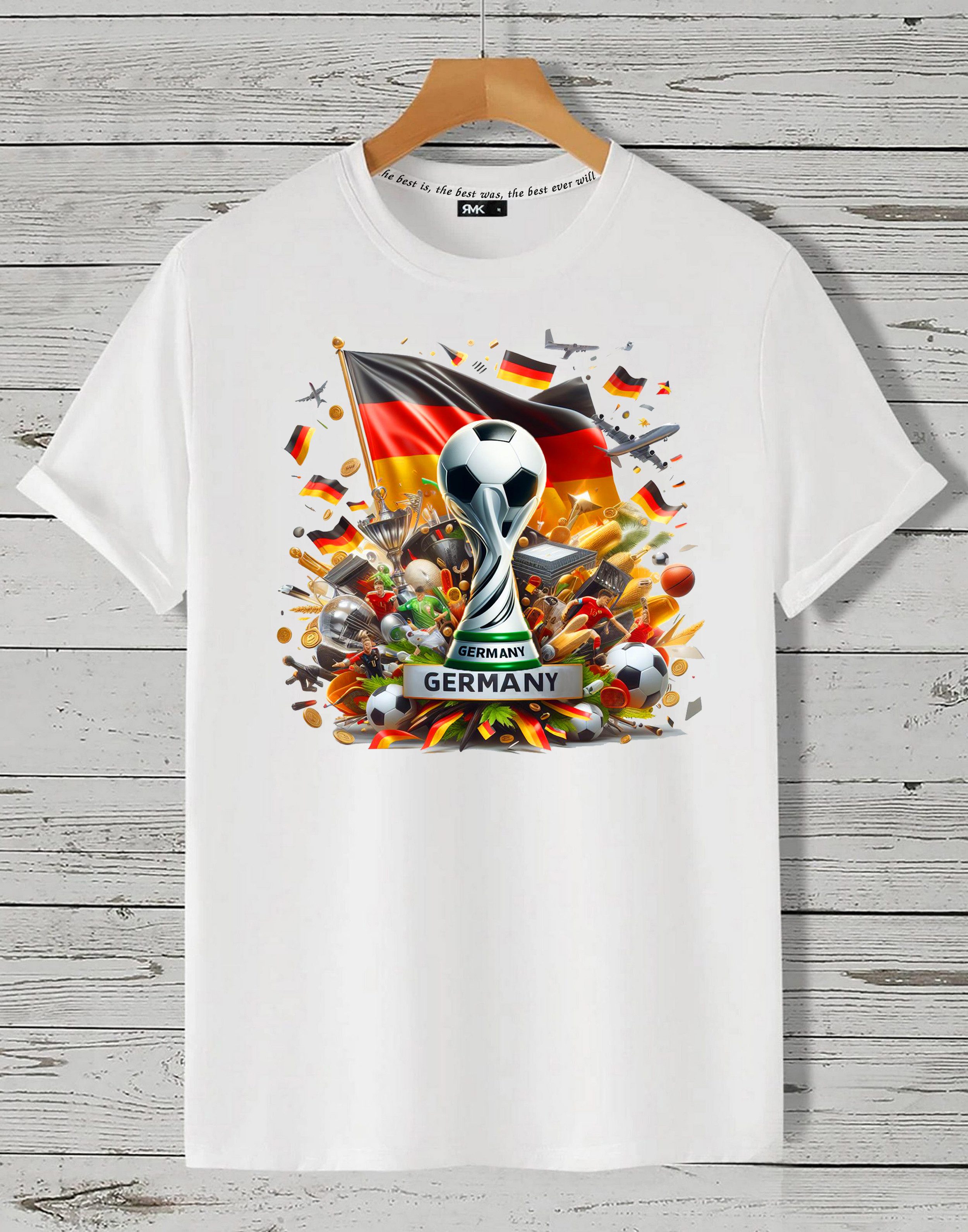 RMK T-Shirt Herren Shirt Trikot Fan Fußball Pokal Deutschland Germany EM WM aus Baumwolle