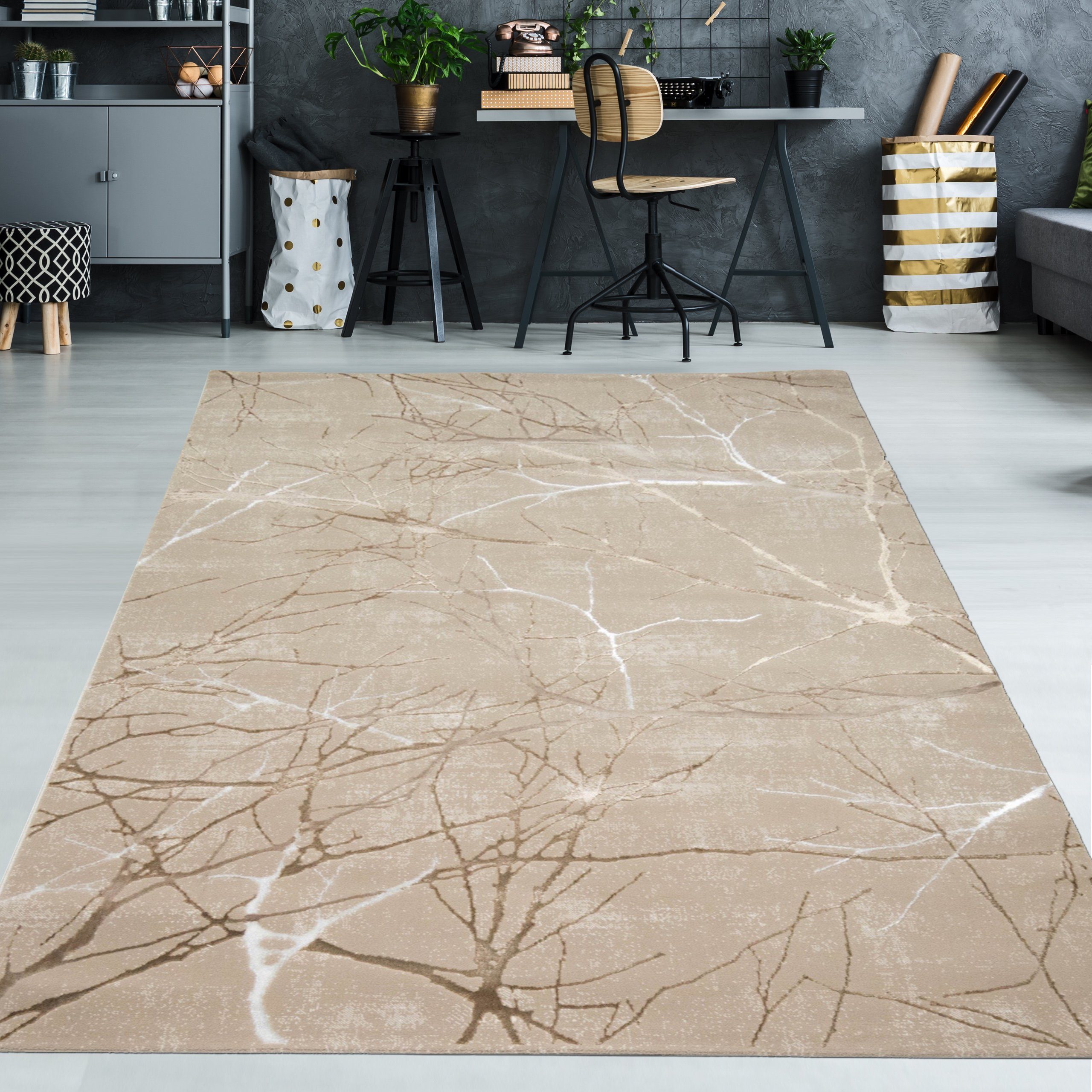 TeppichHome24 Teppich Designer Teppich Ästemuster in günstig online kaufen