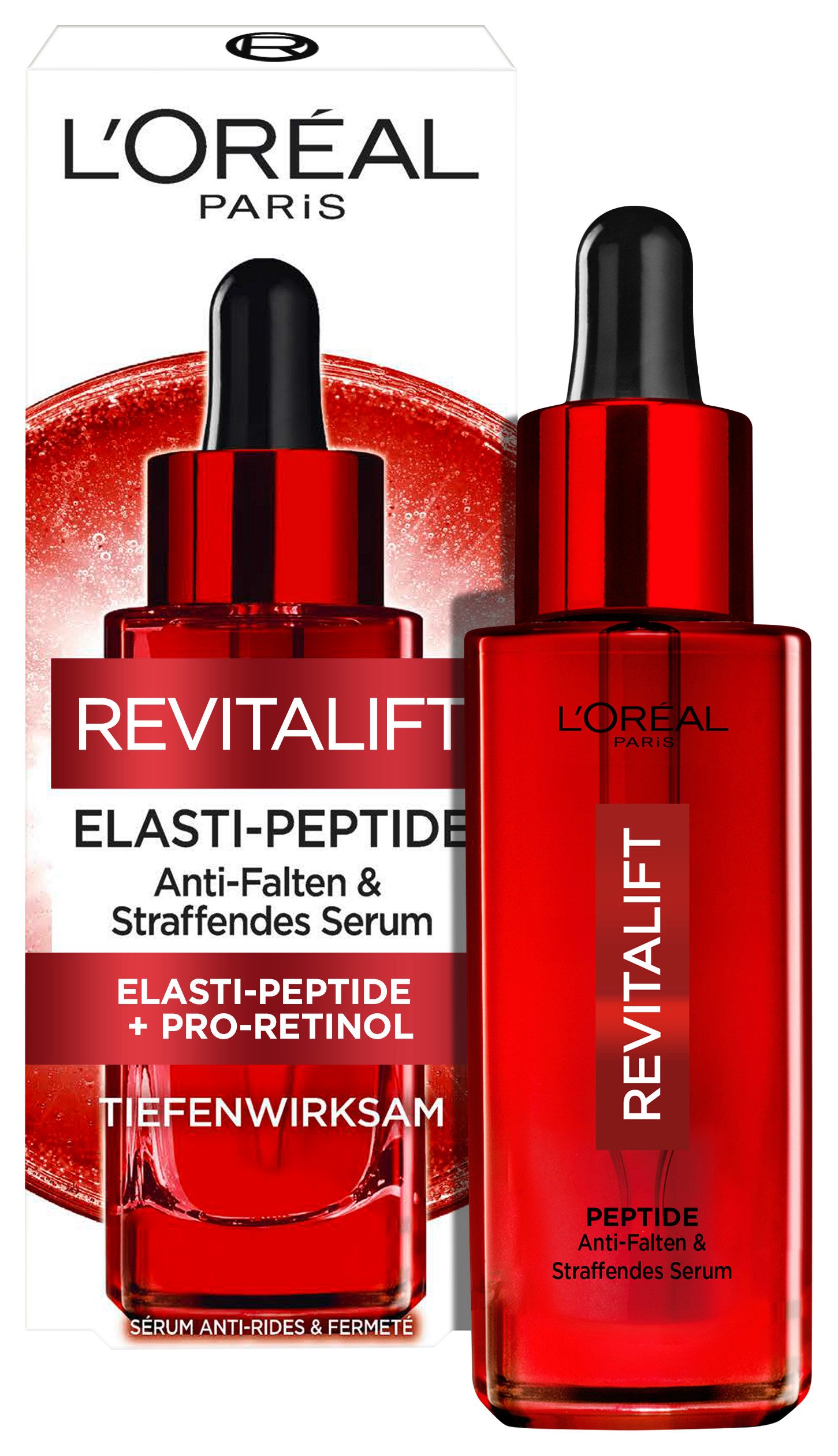L'ORÉAL PARIS Gesichtsserum REVITALIFT KLASSIK GLÄTTENDES FEUCHTIGKEITSSERUM, verleiht der Haut mehr Elastizität und Straffheit