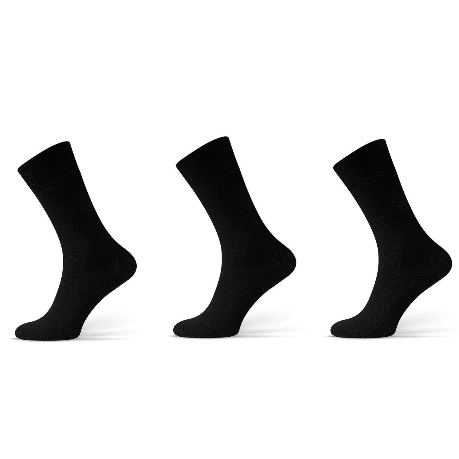 Businesssocken Bequeme Socken Anzugsocken Sportsocken aus Baumwollmischung einfarbig