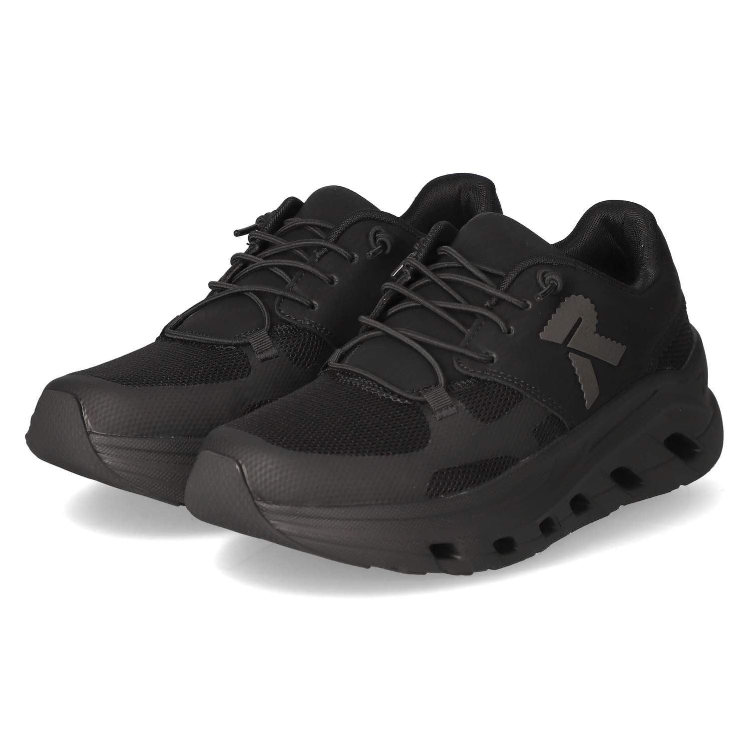 Rieker Rieker W3500-01 Damen Textil & Synthetik schwarz Schnürschuh günstig online kaufen