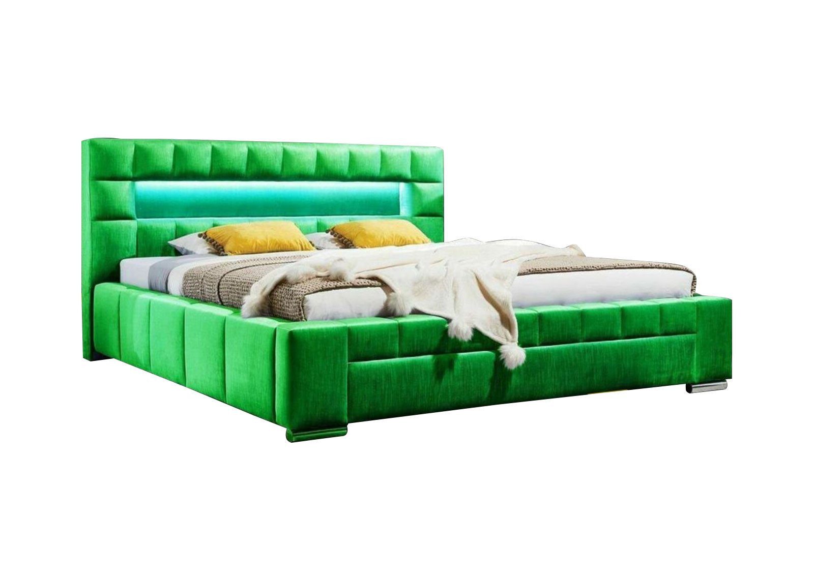 Xlmoebel Bett Luxus Doppelbett mit LED-Beleuchtung und modernem Design (Bett, Bett), Hergestellt in Europa