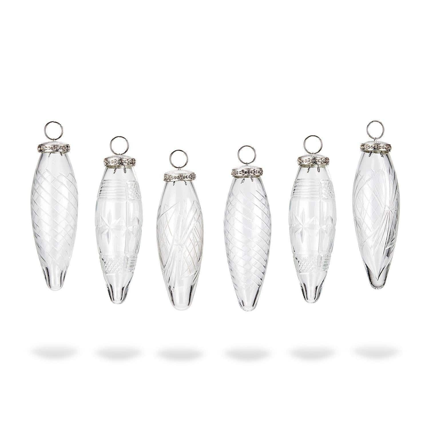 Mirabeau Christbaumschmuck Weihnachtsschmuck 6er Set Loulay klar, Weihnachtsdekoration