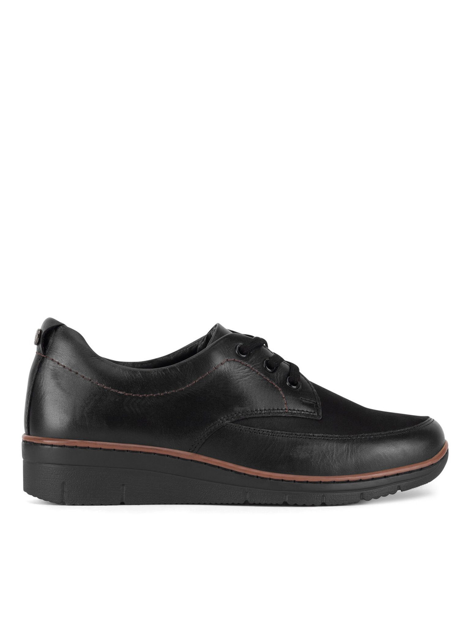 Go Soft Halbschuhe Damen WI23-REBECA-12 Schwarz Schnürschuh