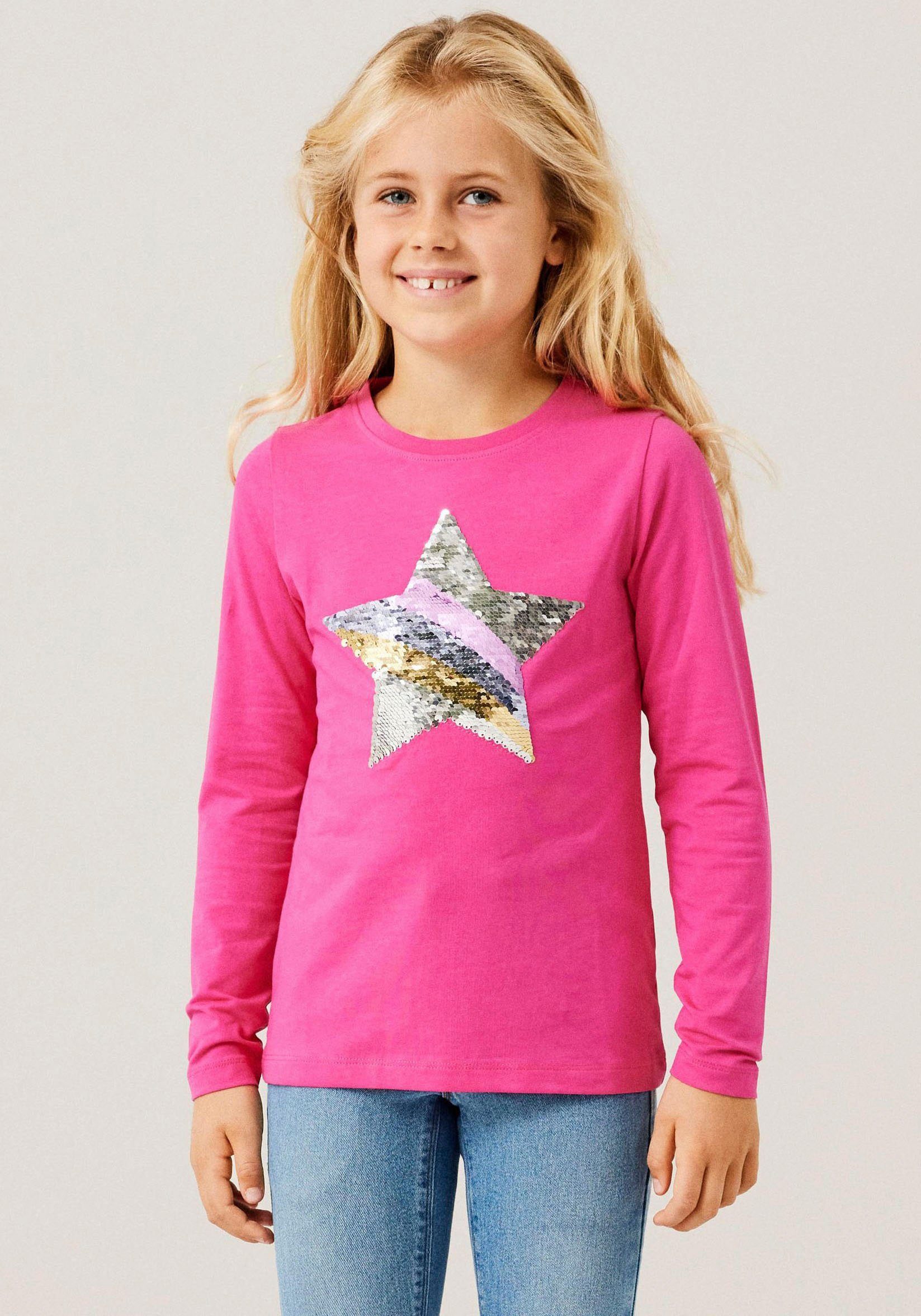 NKFBISTAR LS It Pink Yarrow 2er-Pack) Name Langarmshirt TOP (2-tlg., NOOS