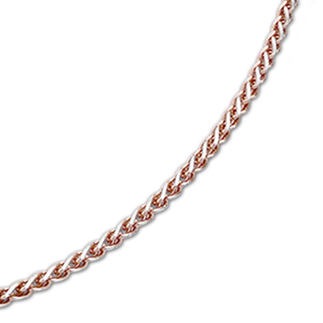 (Kurgel) 925 SilberDream Kugel (Roségold Halskette Silber, Silberkette vergoldet Halsketten rose, 46cm, ca. SilberDream silber Sterling