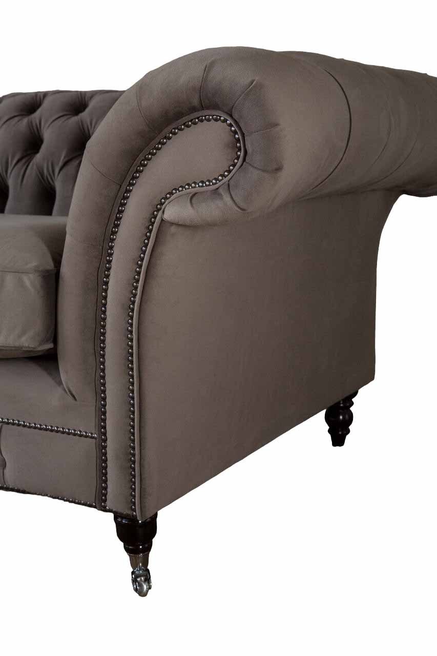 JVmoebel Chesterfield-Sofa, Chesterfield 3 Design Klassisch Sofas Wohnzimmer Sitzer Sofa Couch