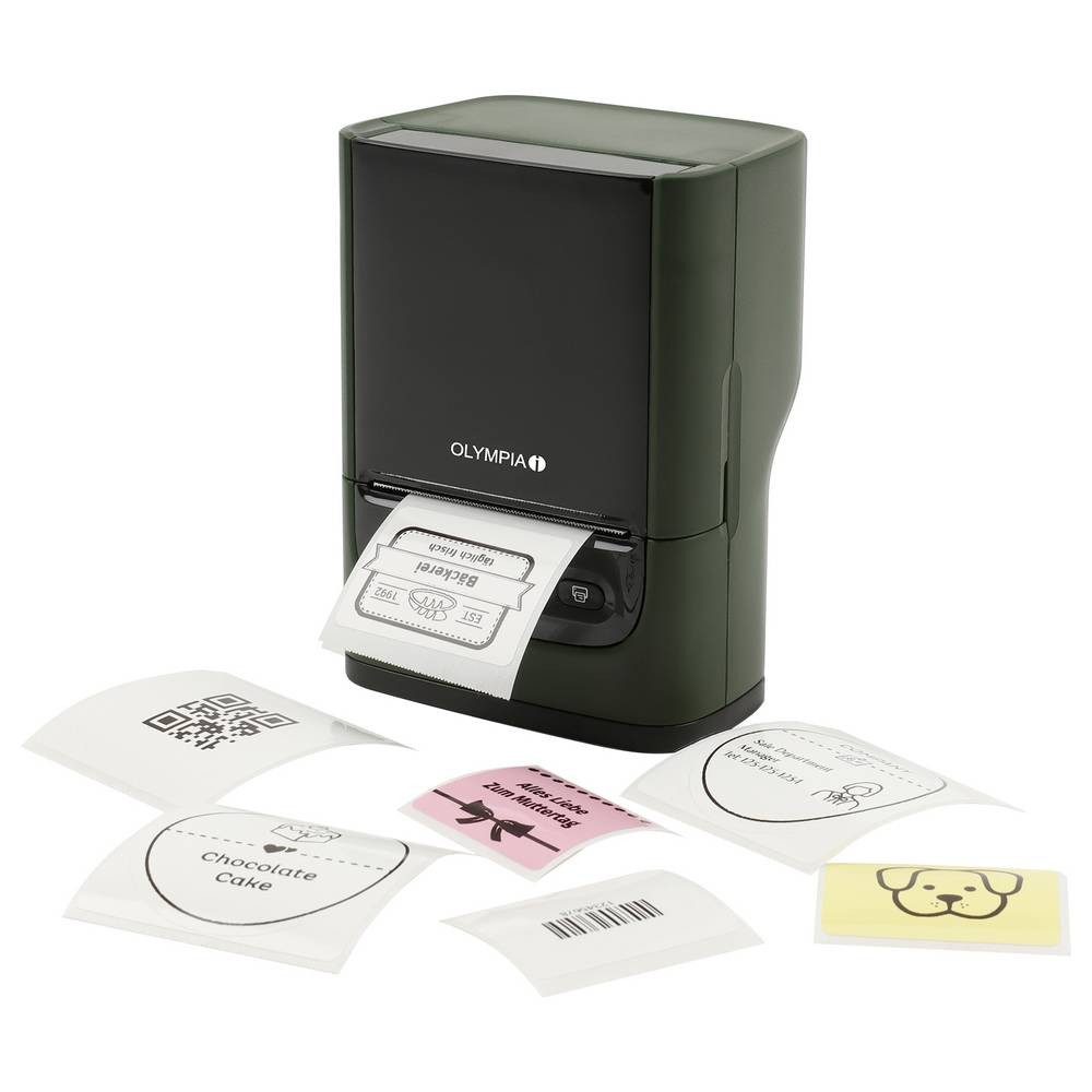 Olympia Etikettendrucker Thermotransfer 203 x 203 dpi Etikettenbreite (max): Etikettendrucker, (Bluetooth)