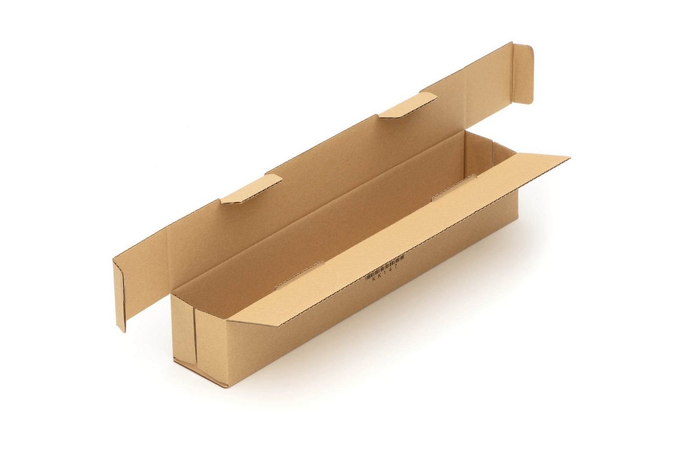 Thumbnail - KK Verpackungen Versandkarton, Faltkartons 450 x 75 x 75 mm Postversand Warenversand Wellpappkarton