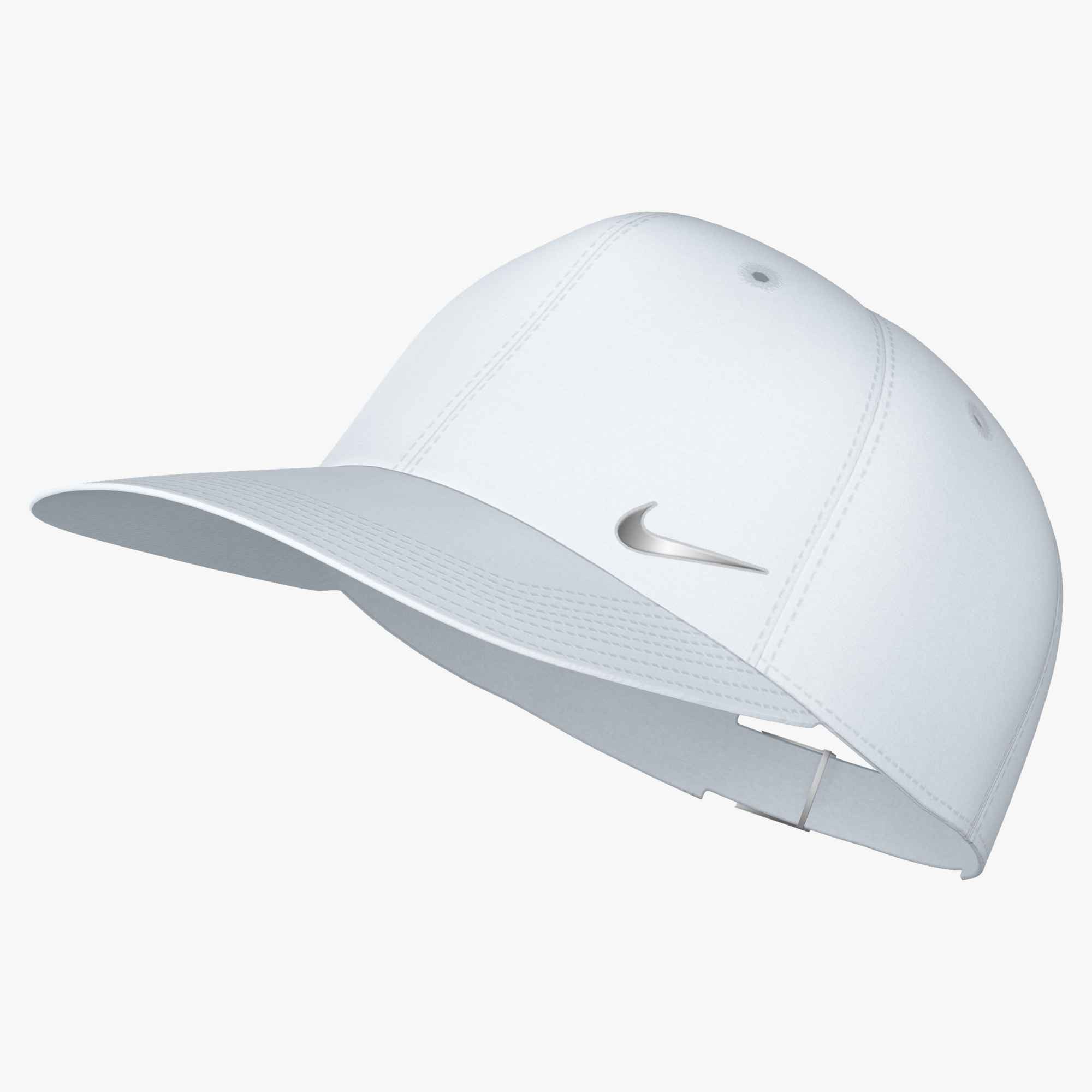 Nike Sportswear Baseball Cap U NK DF CLUB CAP U CB MTSWSH L mit gebogenem Schirm, mit Metall-Swoosh-Logo, mittelhohe Passform