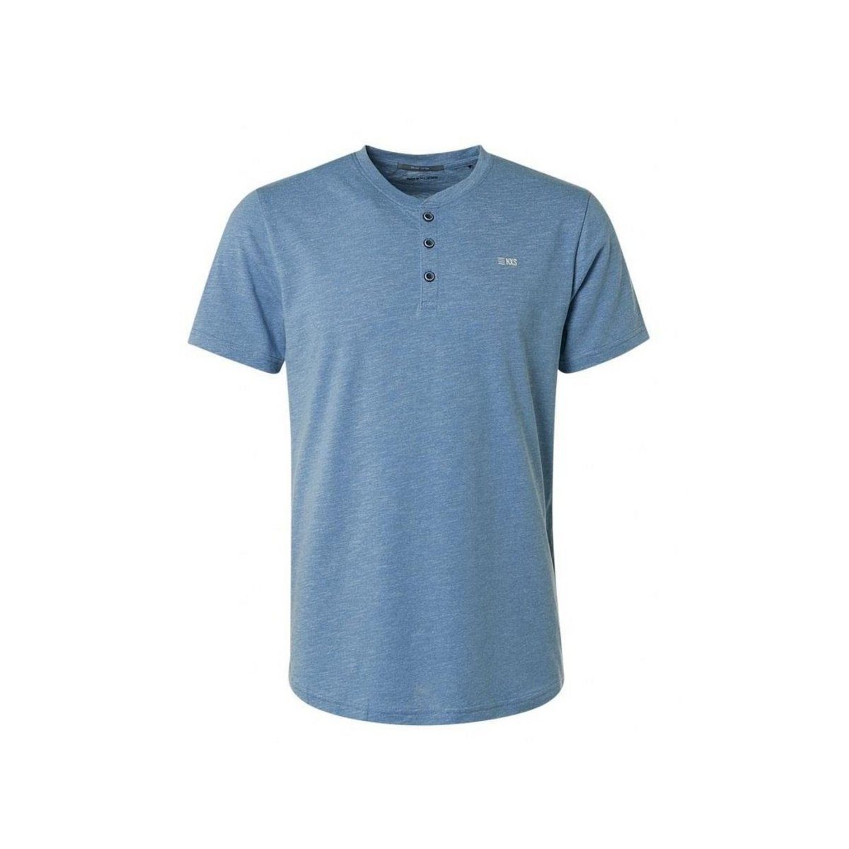 NO EXCESS Rundhalsshirt blau (1-tlg)