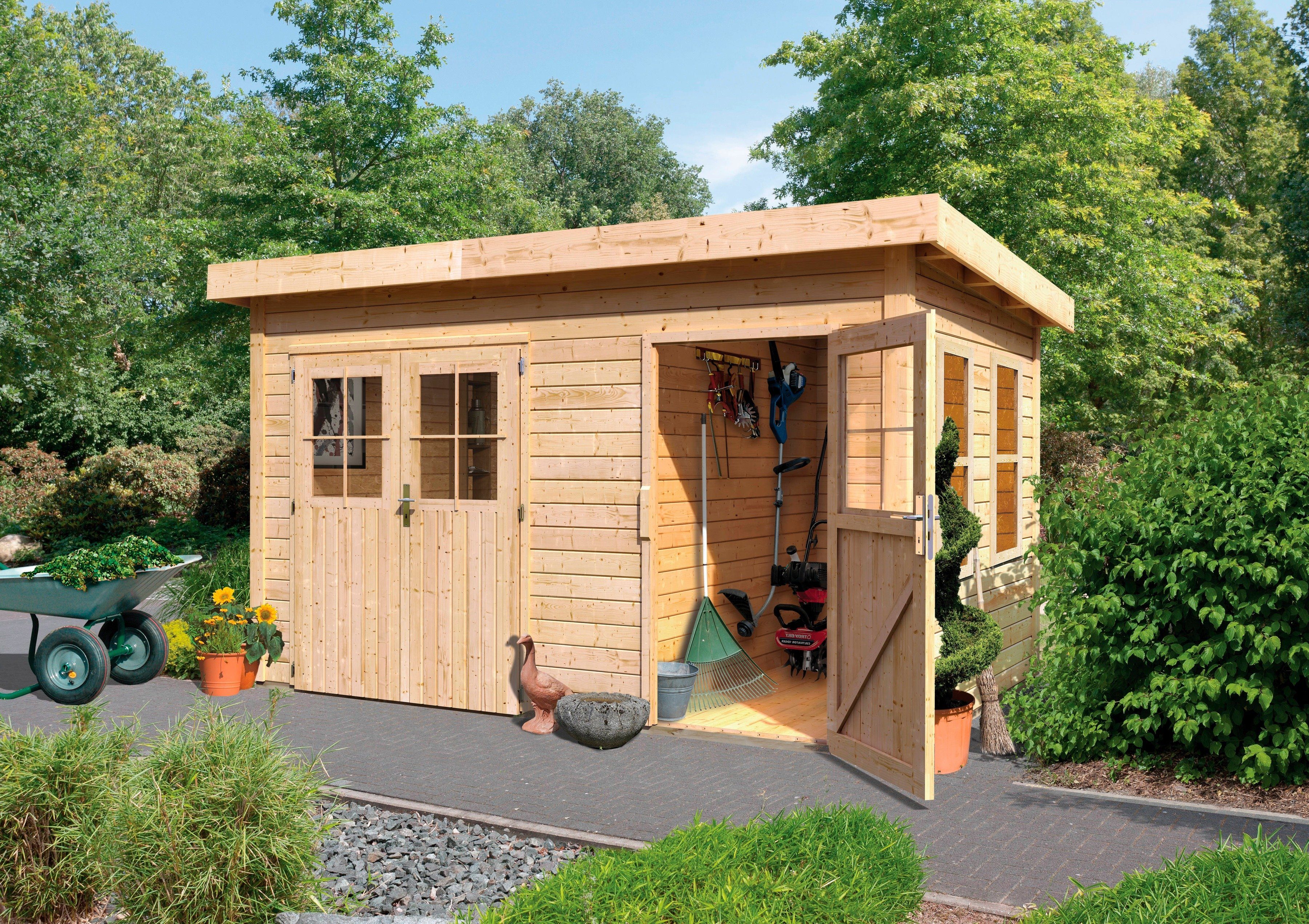 Karibu Gartenhaus Spandau Bxt 396x273 Cm Mit Nebenraum Online