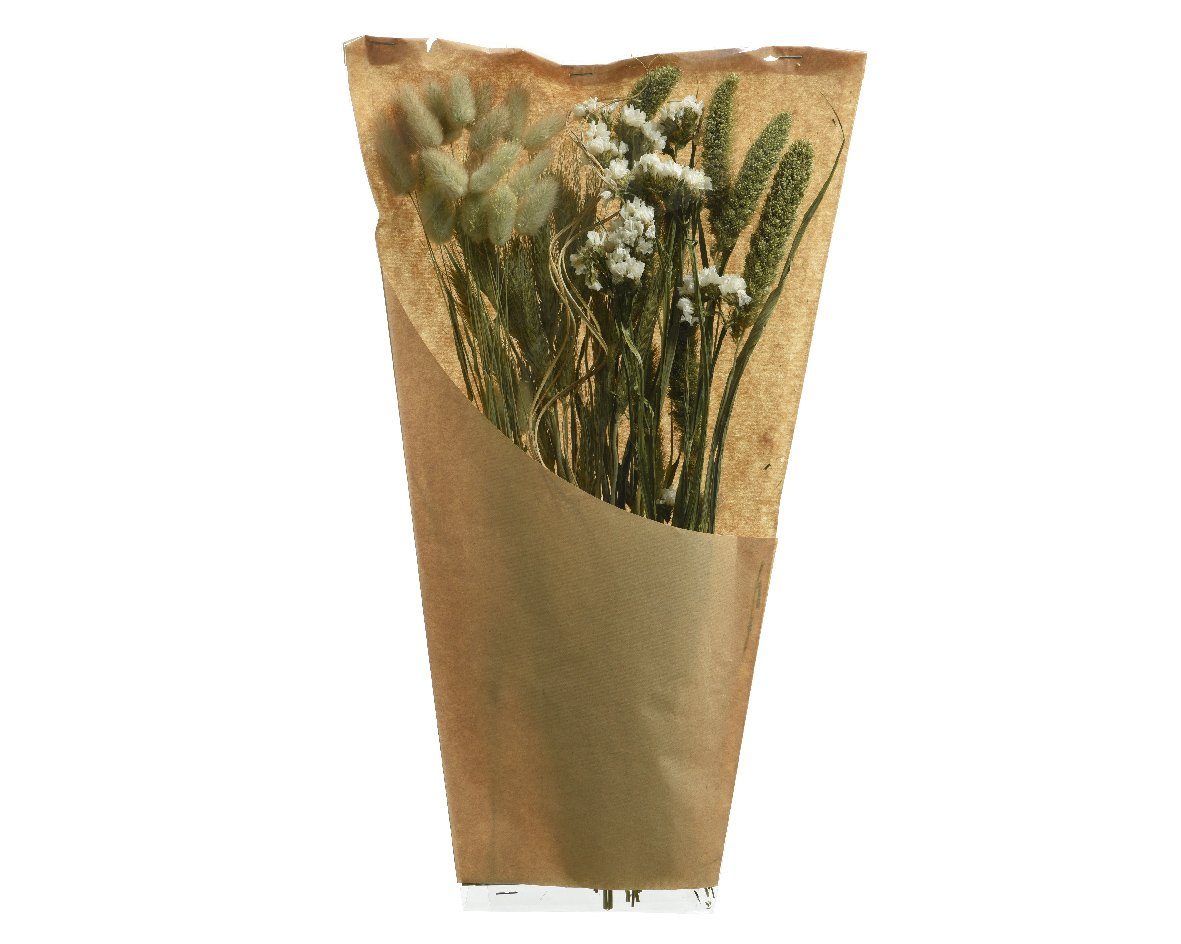 Decoris Kaemingk Trockenblumen 45cm Strauß decorations, Mix Bund 1 natur grün season Trockenblume, Blumen und Gräser