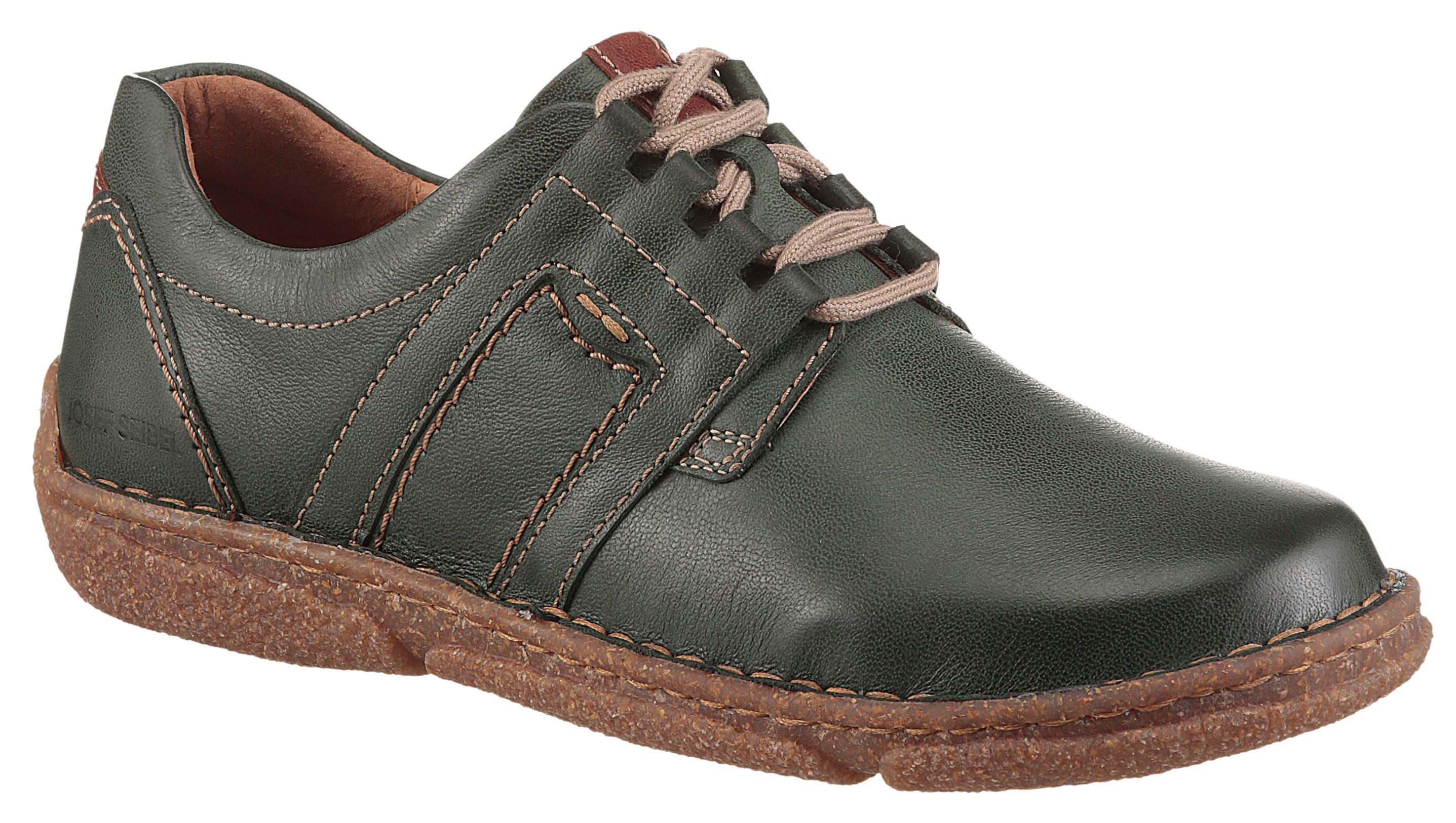 Josef Seibel Neele 44 Schnürschuh Freizeitschuh, Komfortschuh mit Wechselfußbett aus Leder