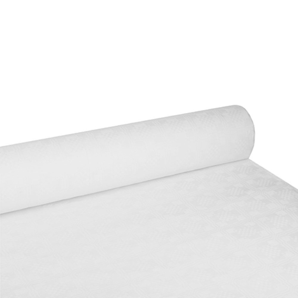PAPSTAR Tischdecke Papiertischtuch mit Damastprägung 100 m x 1,2 m weiss