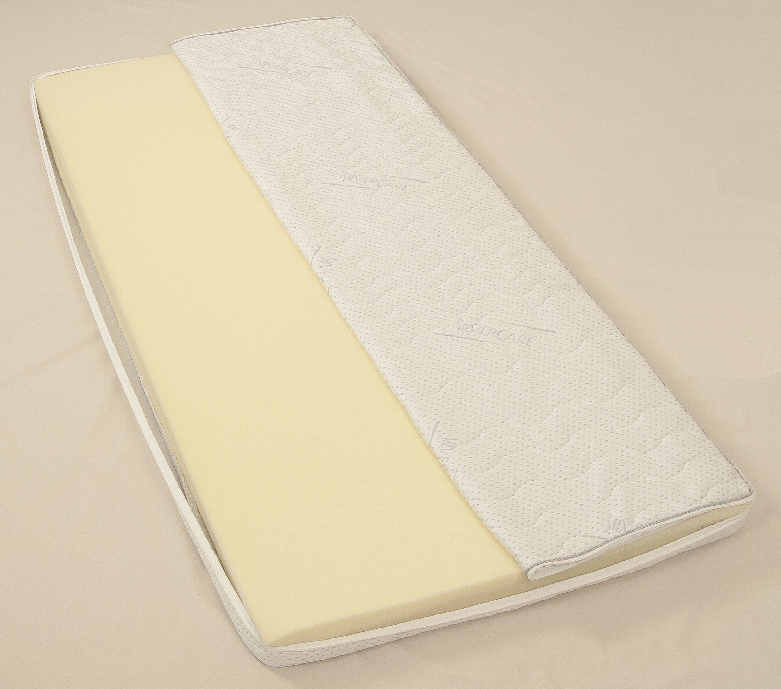 set one by Musterring, Topper Florida Silvercare Viscoschaum, 9 cm hoch, Viscoschaum, Memory-Schaum, mit Stretch-Doppeltuch-Bezug mit Silver Protect