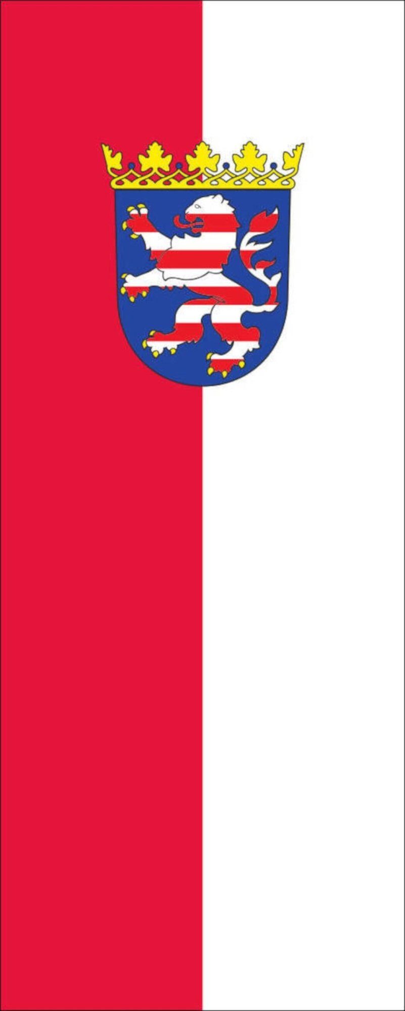 110 Flagge flaggenmeer Wappen g/m² Flagge Hochformat mit Hessen