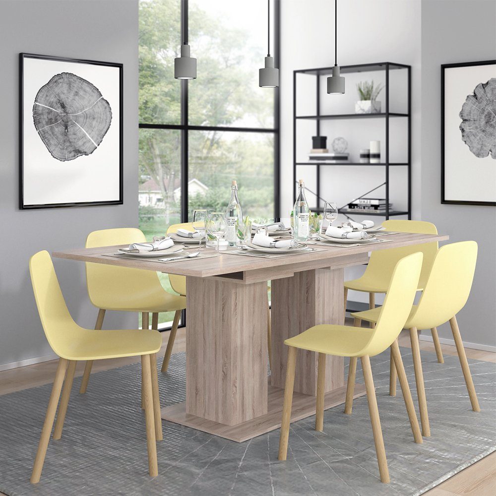 Vicco Esstisch Dix, Sonoma, 140 x 90 cm günstig online kaufen