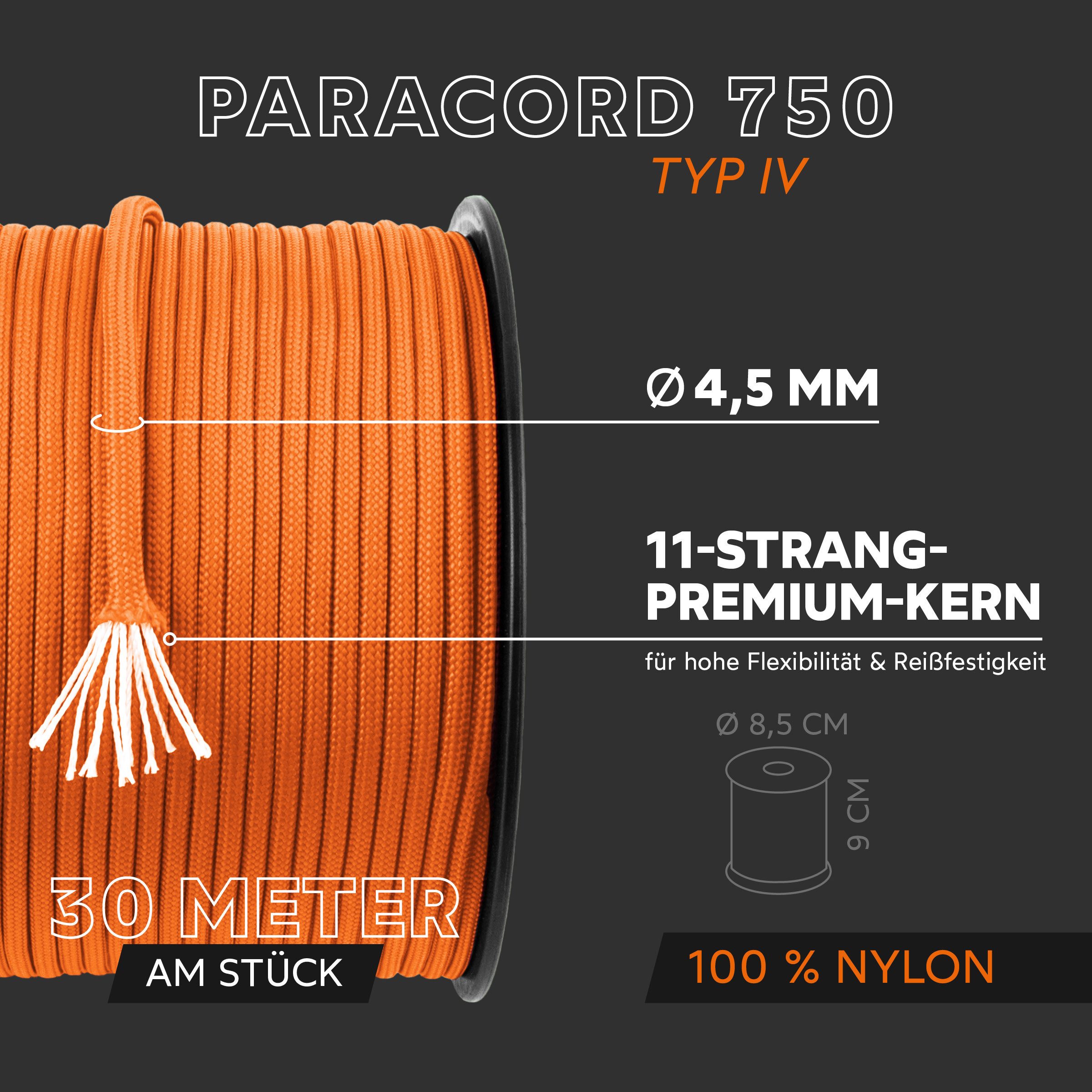GO!elements Paracord 750 - 4,5mm Seil