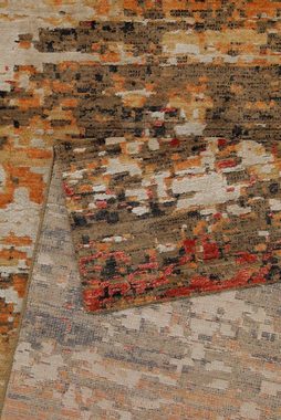 Teppich East Village, Esprit, Höhe: 6 mm, hochwertiger Wollteppich, dezenter Glanz, Hoch-Tief-Effekt, Vintage