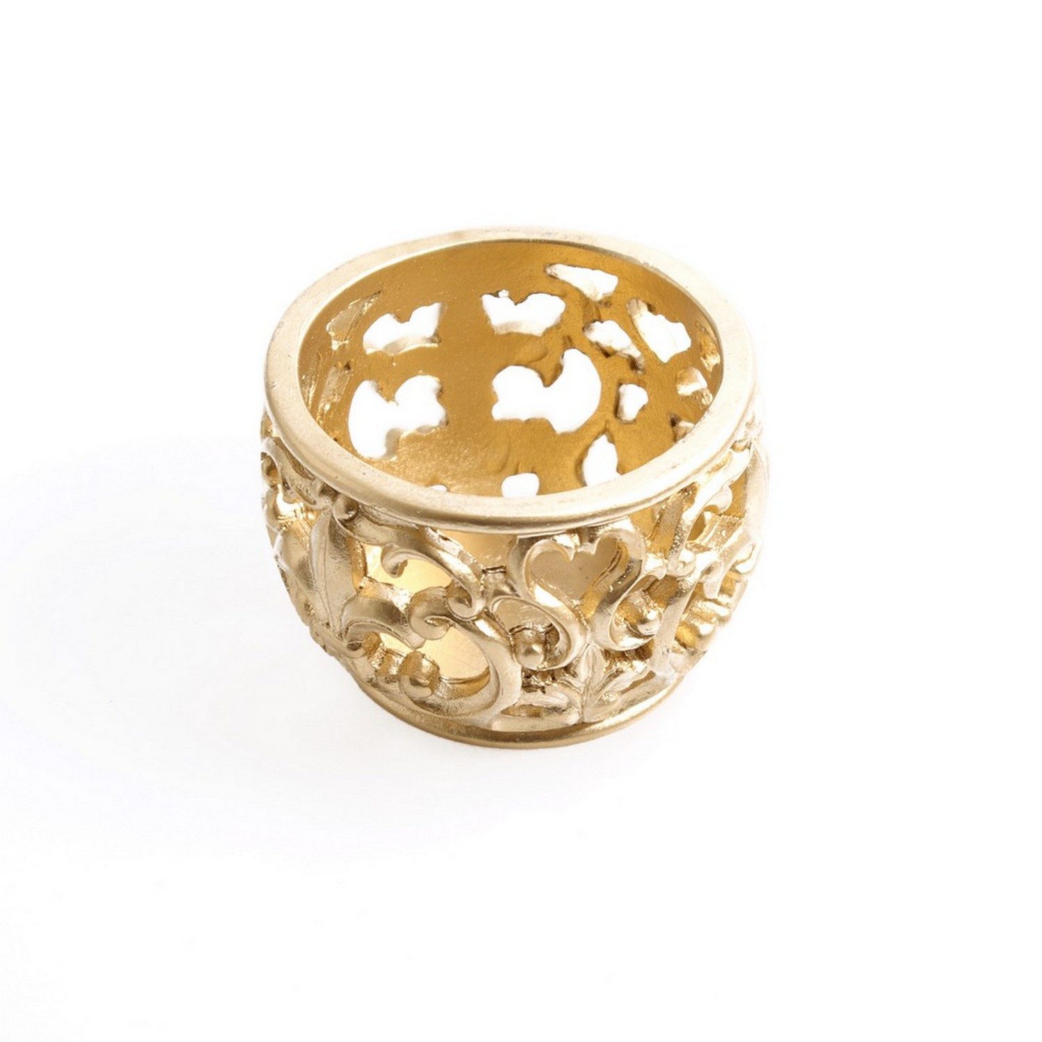 Deko AS Tafelkerze Teelicht - gold - ca. 8 cm - A 49602 20
