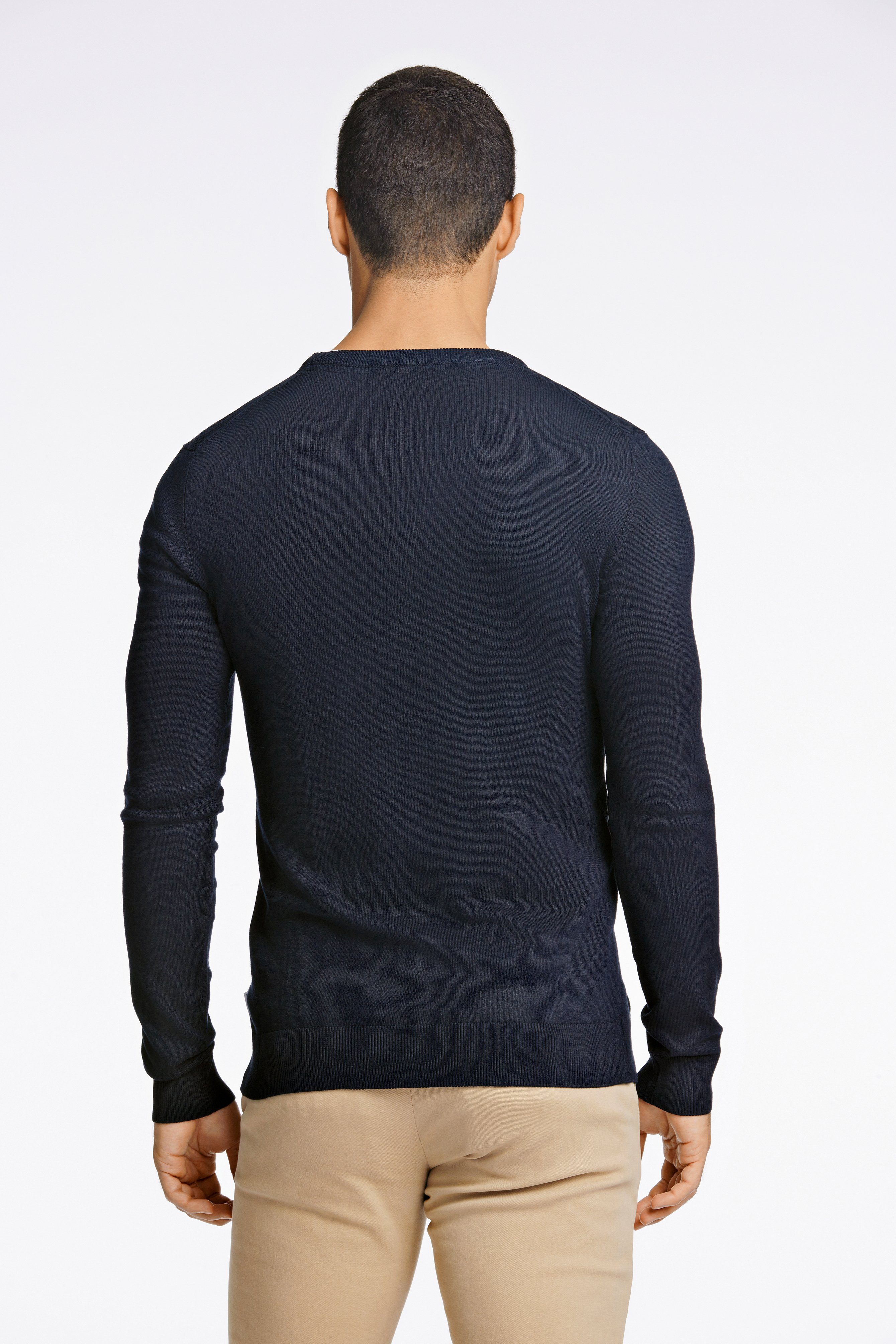 LINDBERGH Strickpullover mit Logo-Stickerei günstig online kaufen