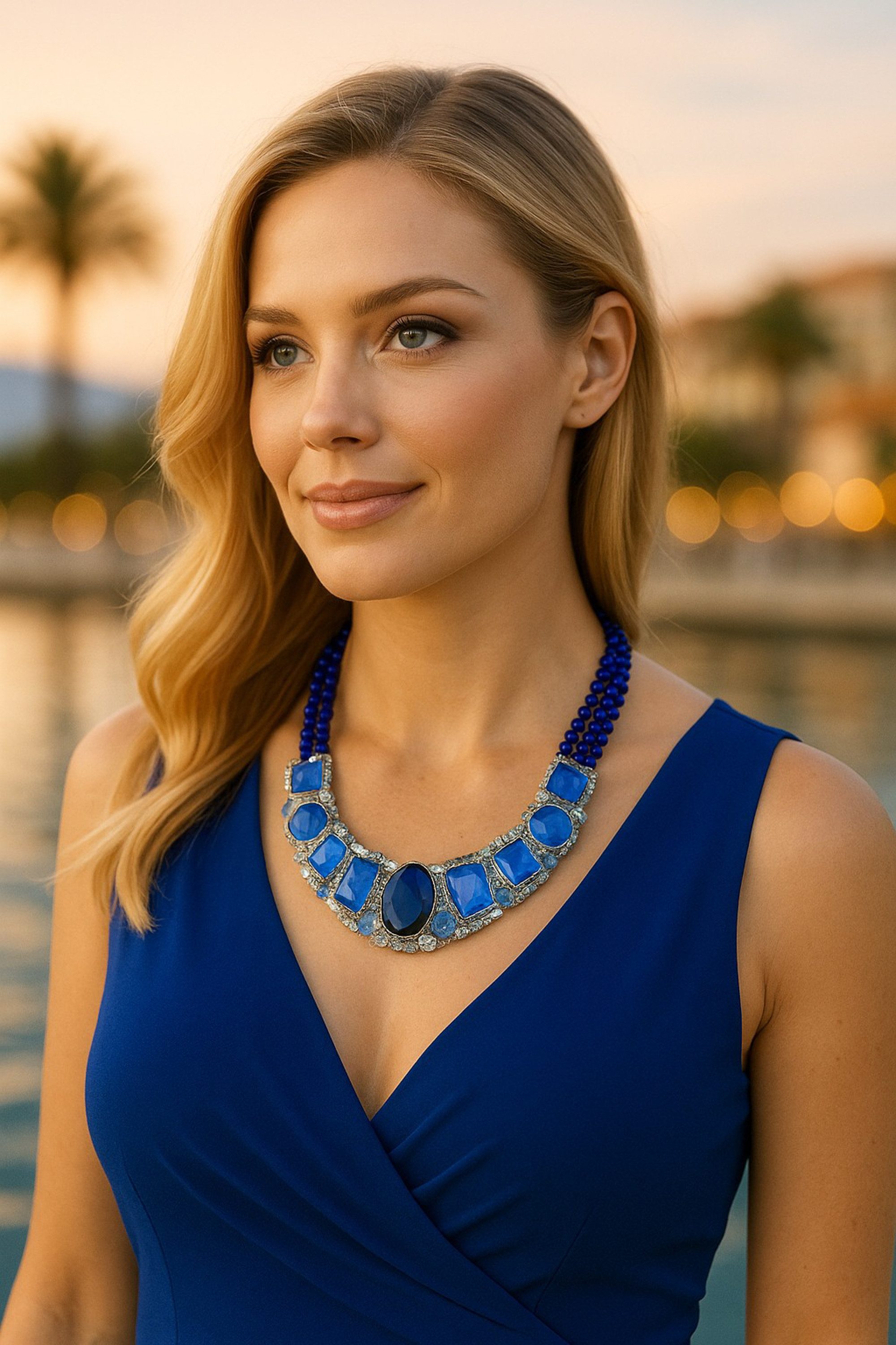 COLLEZIONE ALESSANDRO Kette mit Anhänger Crystal Dream, aus handgefertigten Glassteinen