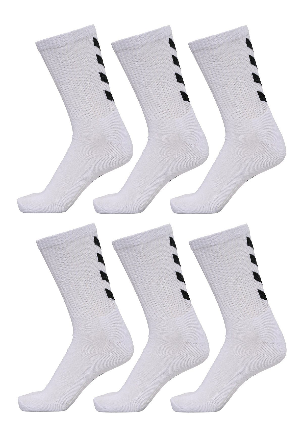 hummel Socken 6-er Pack Sport Socken Lange Basic Socken FUNDAMENTAL (6-Paar, sportlich) FUNDAMENTAL SOCKS 6-Pack