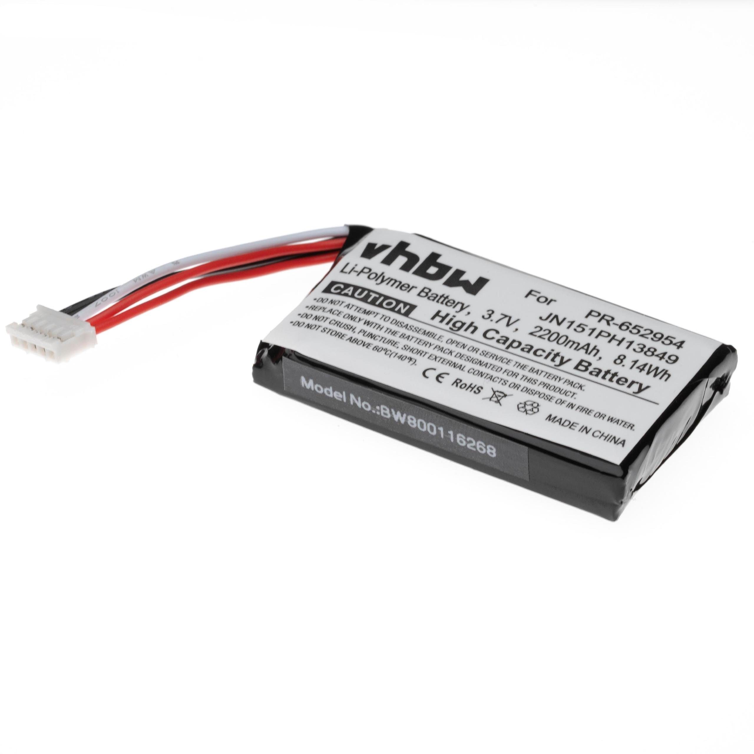 vhbw Akku Ersatz für JBL JN151PH13849, PR-652954 für Lautsprecher (2200mAh, 3,7V, Li-Polymer) 2200 mAh