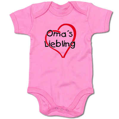 G-graphics Kurzarmbody Baby Body - Oma´s Liebling mit Spruch / Sprüche • Babykleidung • Geschenk zum Muttertag / zur Geburt / Taufe / Babyshower / Babyparty • Strampler