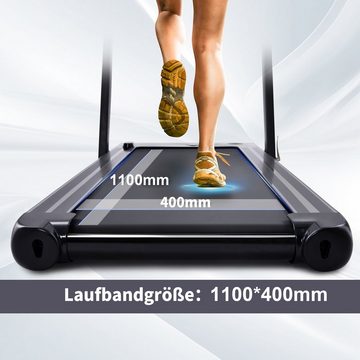 OKWISH Laufband 2,25 PS elektrisches Faltlaufband, inkl. Fernbedienung/Touchscreen, Bluetooth