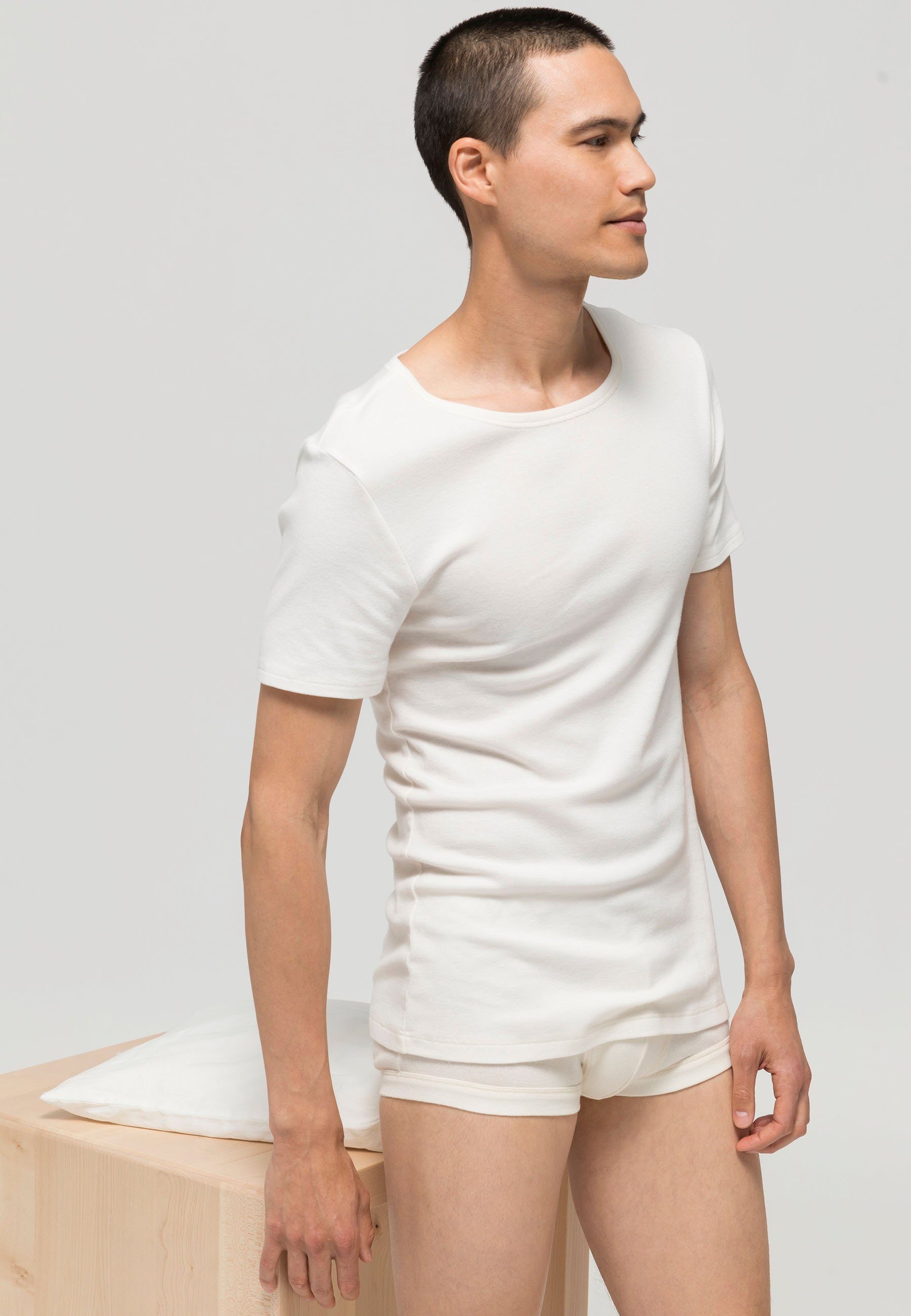 Hessnatur Unterhemd ModernNATURE aus reiner Bio-Baumwolle
