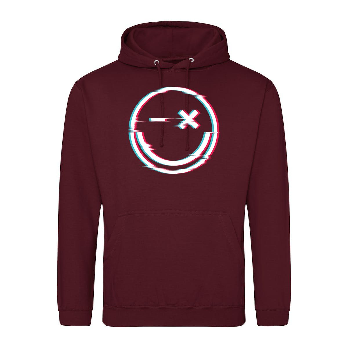 Kapuzenpullover Smile Glitch Herren Hoodie Pullover