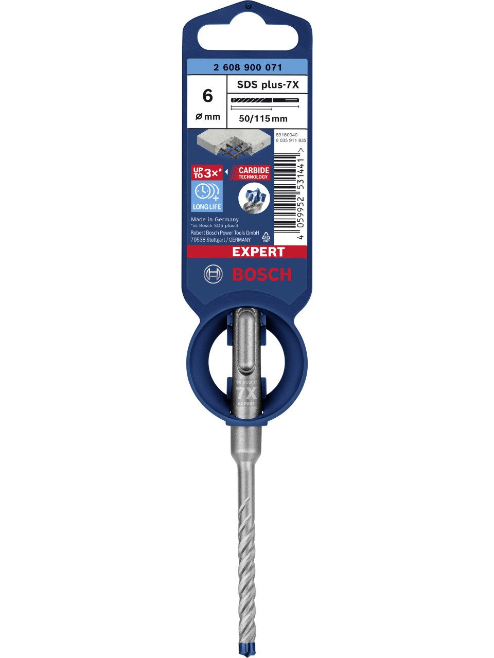 BOSCH Hammerbohrer Bosch Expert SDS plus-7X Hammerbohrer Ø 6 mm